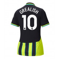 Camiseta Manchester City Jack Grealish #10 Visitante Equipación para mujer 2024-25 manga corta